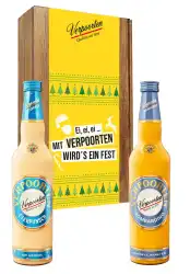 Artikelbild des Artikels “Geschenkset mit 0,7 L VERPOORTEN EIERPUNSCH 11 %vol & 0,7 L VERPOORTEN BOMBARDINO 17 %vol “