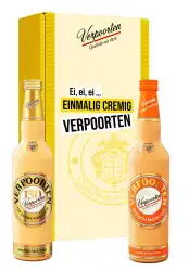 Artikelbild des Artikels “Geschenkset mit 0,7 L VERPOORTEN ORIGINAL Eierlikör 20 %vol & 0,7 L VERPOORTEN PFIRSICH-MARACUJA Eierlikör 17 %vol “