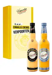 Artikelbild des Artikels “Geschenkset mit 0,7 L VERPOORTEN ORIGINAL Eierlikör 20 %vol & 0,7 L VERPOORTEN BOMBARDINO 17 %vol “