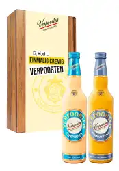 Artikelbild des Artikels “Geschenkset mit 0,7 L VERPOORTEN EIERPUNSCH 11 %vol & 0,7 L VERPOORTEN BOMBARDINO 17 %vol “