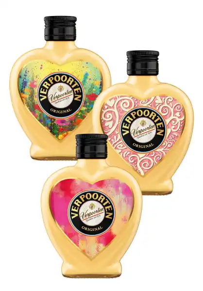 3 x 0,2 L Herzflasche VERPOORTEN ORIGINAL Eierlikör 20 %vol