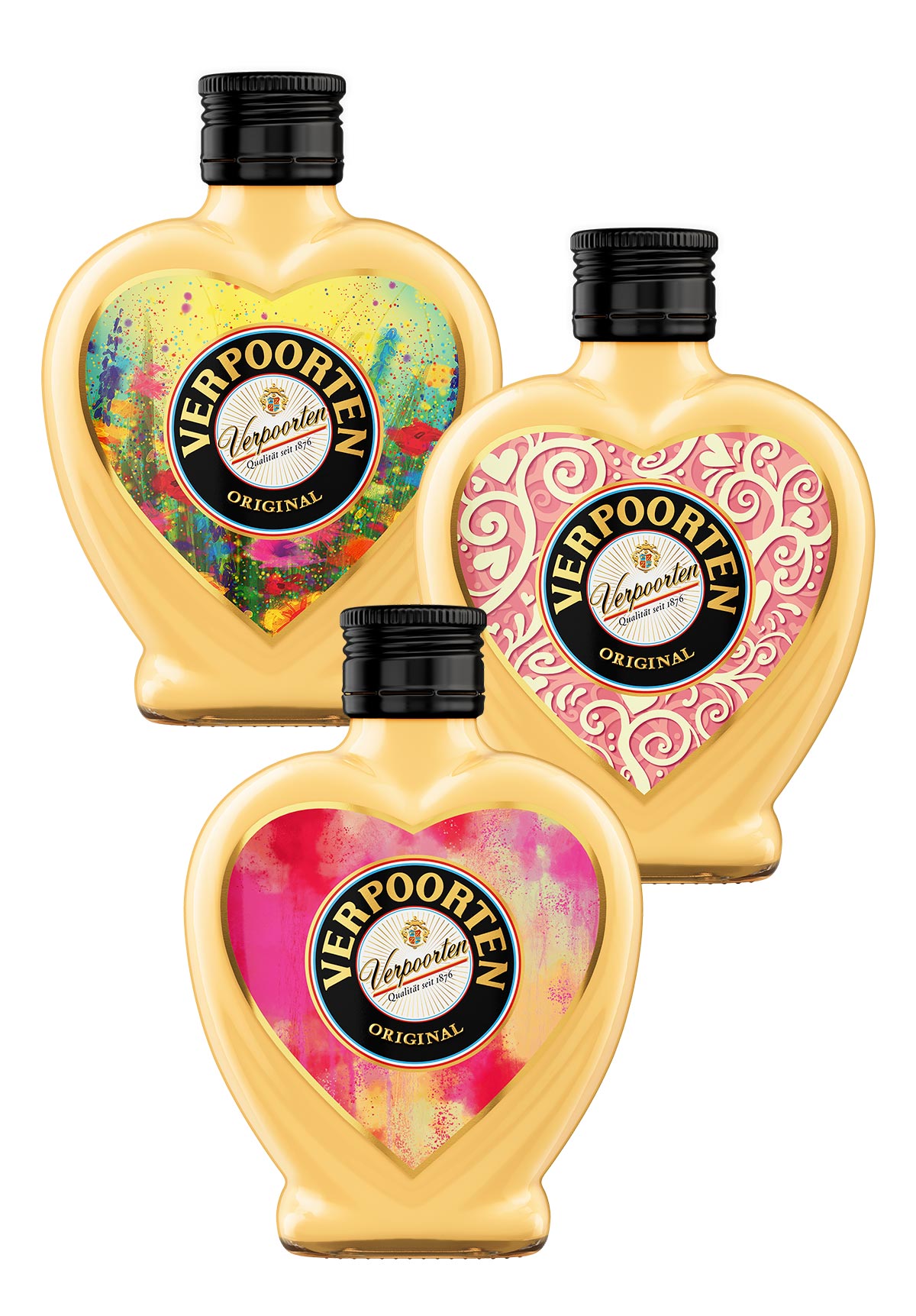  Artikelbild 1 des Artikels “3 x 0,2 L Herzflasche VERPOORTEN ORIGINAL Eierlikör 20 %vol “