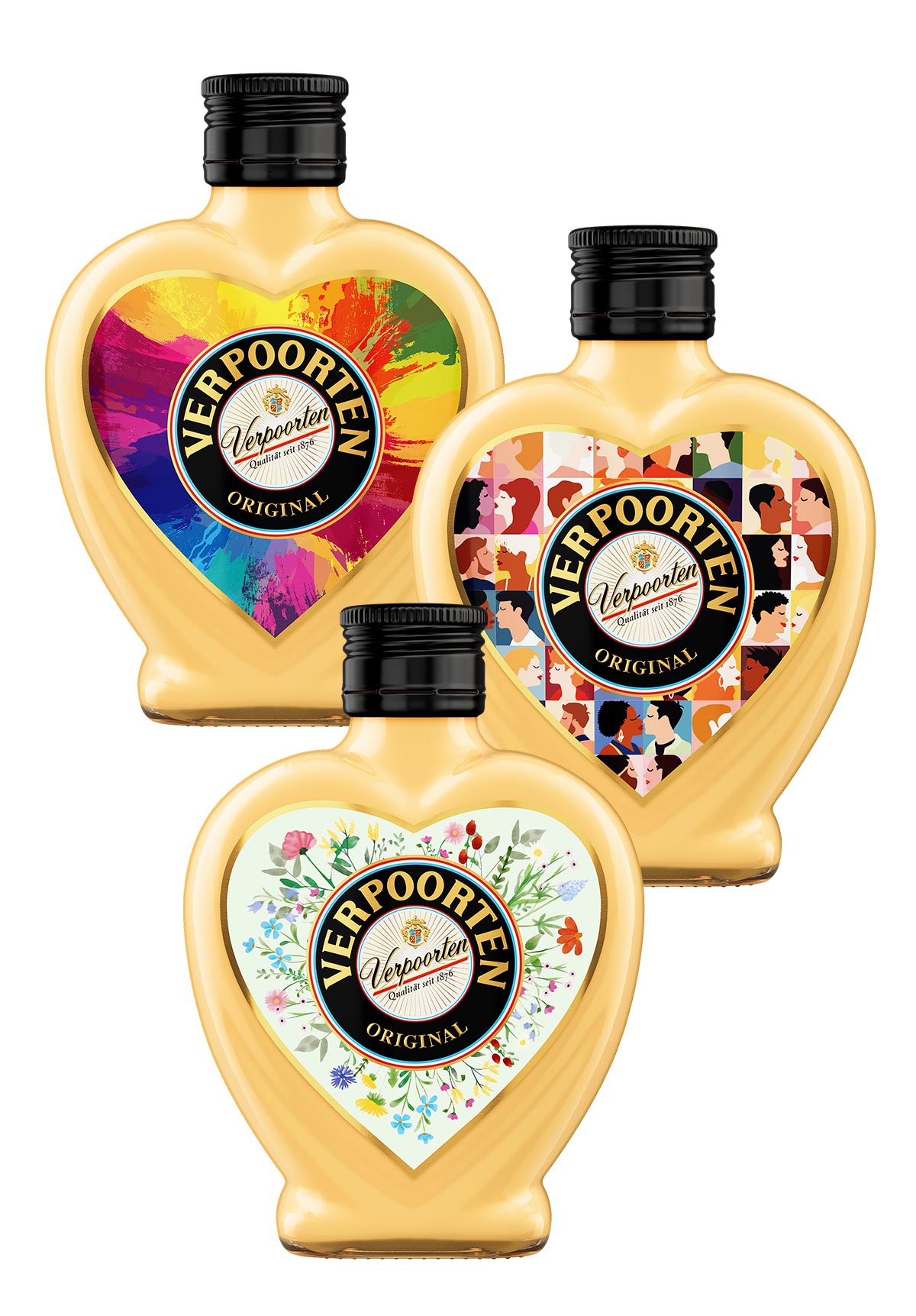  Artikelbild 1 des Artikels “3 x 0,2 L Herzflasche VERPOORTEN ORIGINAL Eierlikör 20 %vol “