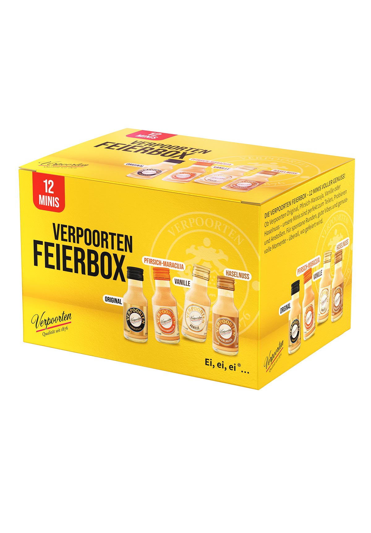  Artikelbild 1 des Artikels “VERPOORTEN FEIERBOX – 12 Eierlikör-Minis voller Genuss “