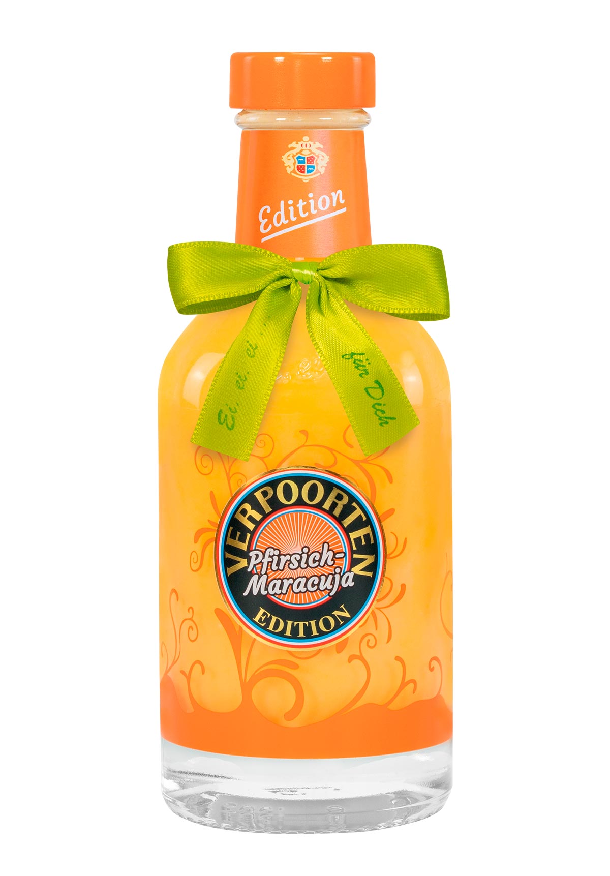  Artikelbild 1 des Artikels “0,2 L VERPOORTEN PFIRSICH-MARACUJA Eierlikör 17 %vol “