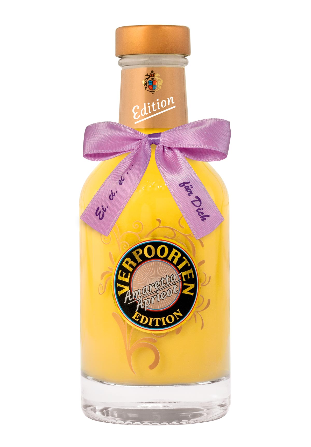  Artikelbild 2 des Artikels “Bundle mit 0,2 L VERPOORTEN AMARETTO APRICOT Eierlikör 17 %vol und 2 VERPOORTEN Designgläser “